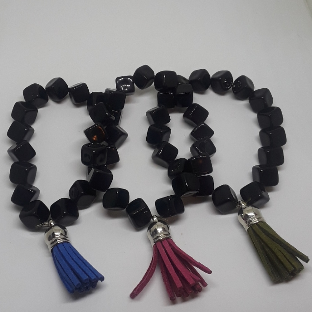 Handmade Beaded tassel bracelet